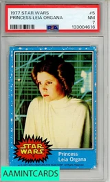 1977 STAR WARS PRINCESS LEIA ORGANA #5 PSA 7 NM 133004616