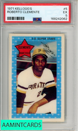 1971 KELLOGG S ROBERTO CLEMENTE #5 PSA 5 EX 168242062