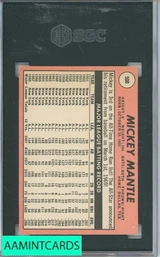 1969 TOPPS MICKEY MANTLE #500 SGC 4.5 0843538
