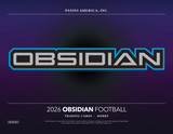 2026 Panini Obsidian Football Hobby Case - PRESALE