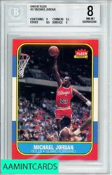 1986-87 FLEER MICHAEL JORDAN #57 BGS 8 RC 0021802286