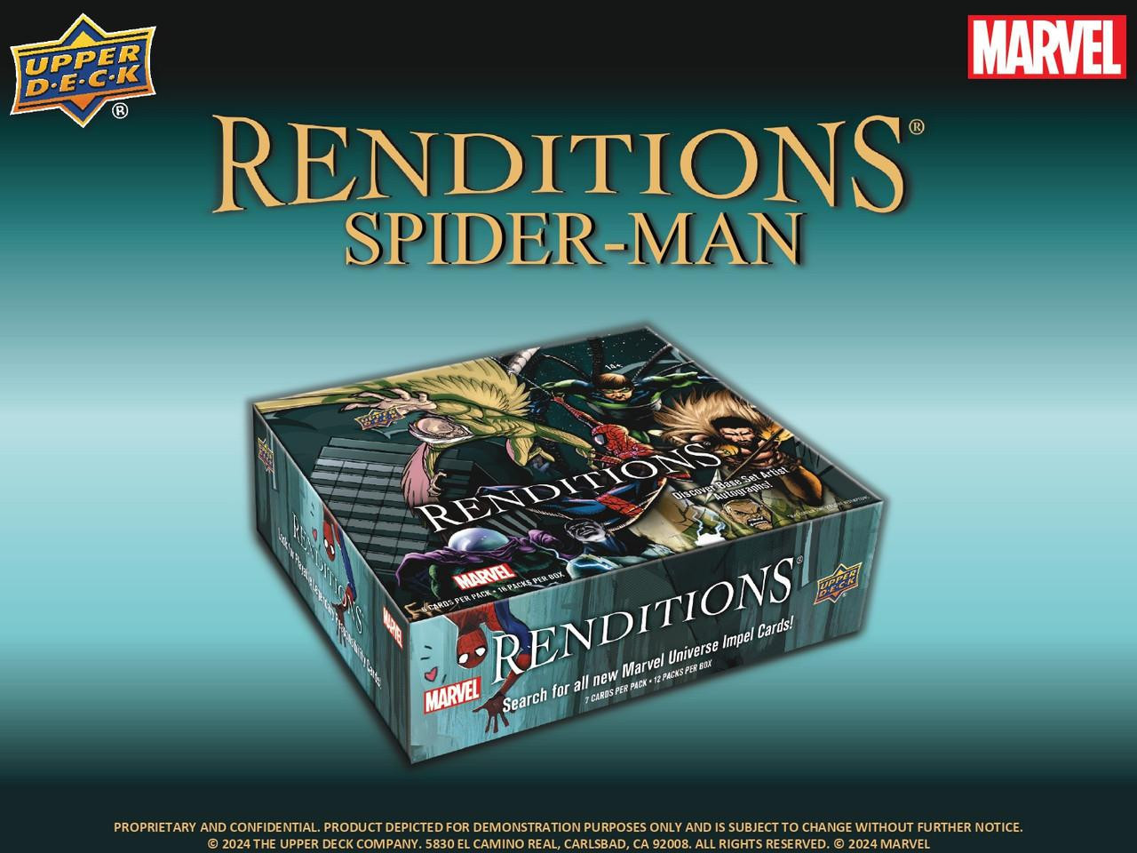 2024 Upper Deck Marvel Spider-Man Renditions Hobby Box