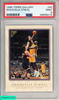 1999 TOPPS GALLERY SHAQUILLE ONEAL #40 LOS ANGELES LAKERS HOF PSA 9 MINT 56698410