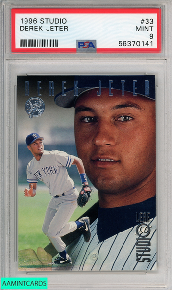 1996 SCORE DEREK JETER #384 NEW YORK YANKEES HOF PSA 9 MINT