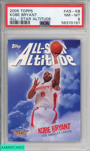 2005 TOPPS ALL-STAR ALTITUDE KOBE BRYANT #AS-KB LAKERS HOF PSA 8 NM-MT 56370197