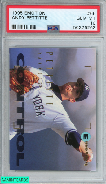 1995 FLEER UPDATE ANDY PETTITTE #U-27 NEW YORK YANKEES PSA 9 MINT 56620953  - AA Mint Cards