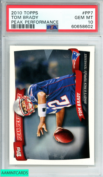 Tom Brady 2008 Finest Moments Refractor PSA 10 Gem Mint – Three Stars  Sportscards