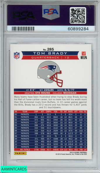 2019 PANINI PRIZM DRAFT PICKS TOM BRADY #100 NEW ENGLAND PATRIOTS