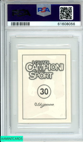 1997 EDIGAMMA I AYRTON SENNA #30 CAMPIONI DELLO SPORT PSA 10 GEM MT POP 3! 61608056