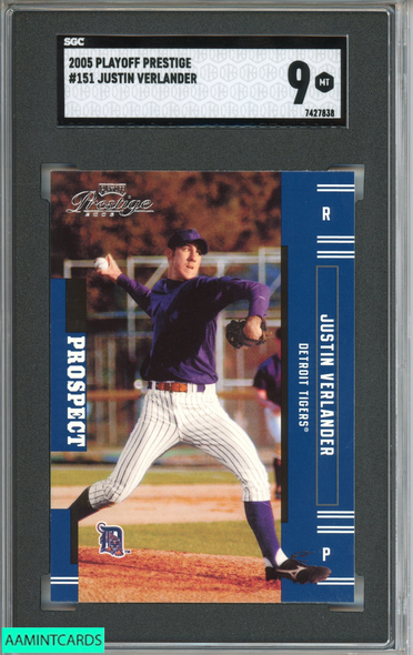 Justin Verlander Rookie Cup Trophy 2007 Topps #160, Tigers, ROY