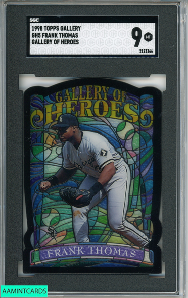 1998 TOPPS GALLERY FRANK THOMAS #GH5 GALLERY OF HEROES WHITE SOX HOF SGC 9 MT 2123366