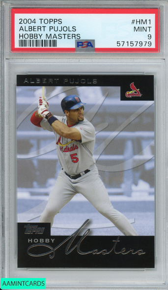 2004 TOPPS HOBBY MASTERS ALBERT PUJOLS #HM1 ST. LOUIS CARDINALS PSA 9 POP 1 57157979