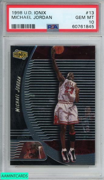 1998 UPPER DECK IONIX MICHAEL JORDAN #13 CHICAGO BULLS HOF PSA 10 GEM MT 60761845