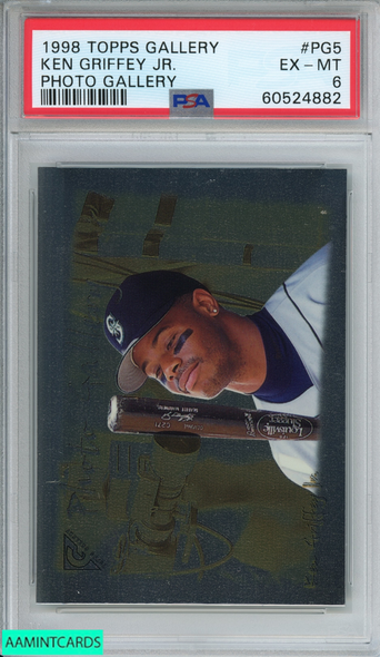 1998 TOPPS GALLERY KEN GRIFFEY JR #PG5 PHOTO GALLERY MARINERS HOF PSA 6 EX-MT 60524882