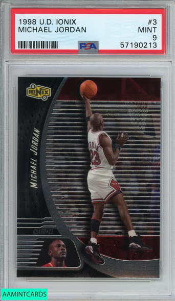 1998 UPPER DECK IONIX MICHAEL JORDAN #3 CHICAGO BULLS HOF PSA 9 MINT 57190213