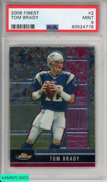 2008 FINEST TOM BRADY #2 NEW ENGLAND PATRIOTS PSA 9 MINT 60524776