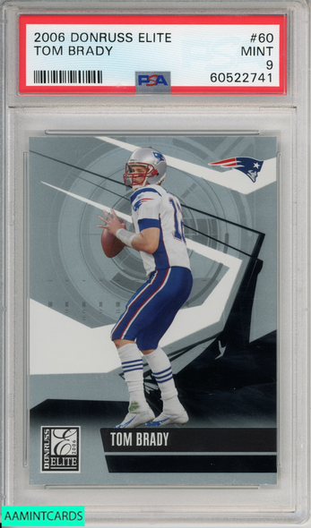 2006 DONRUSS ELITE TOM BRADY #60 NEW ENGLAND PATRIOTS PSA 9 MINT 60522741