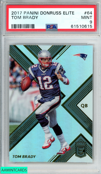 2017 PANINI DONRUSS ELITE TOM BRADY #64 NEW ENGLAND PATRIOTS PSA 9 MINT 61510615