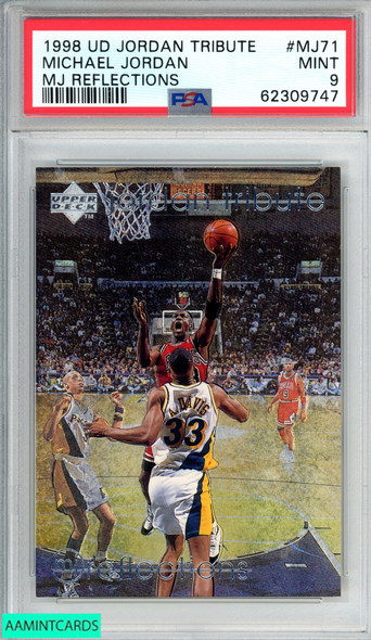 1998 UPPER DECK JORDAN TRIBUTE MICHAEL JORDAN #MJ71 MJ REFLECTIONS PSA 9 MINT 62309747