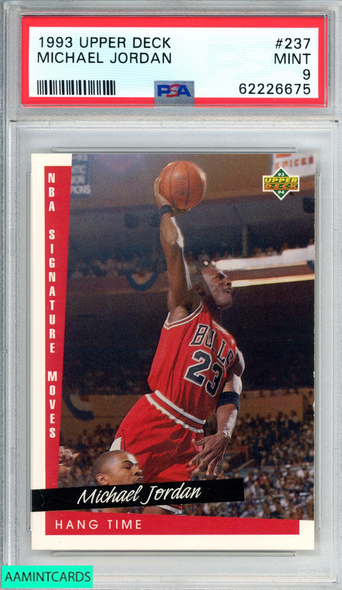 1993 UPPER DECK MICHAEL JORDAN #237 CHICAGO BULLS HOF PSA 9 MINT 62226675