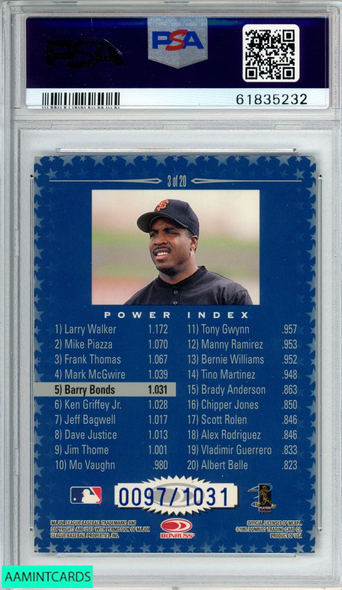 1996 SCORE BOARD ALL SPORT PPF VLADIMIR GUERRERO #95 MONTREAL