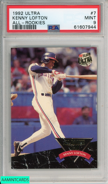 1992 ULTRA ALL-ROOKIES KENNY LOFTON #7 ALL-ROOKIES INDIANS PSA 9 MINT 61607944