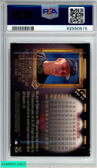 1998 TOPPS GALLERY CAL RIPKEN JR #77 PLAYERS PRIVATE ISSUE 239 OF 250 PSA 8 62550915