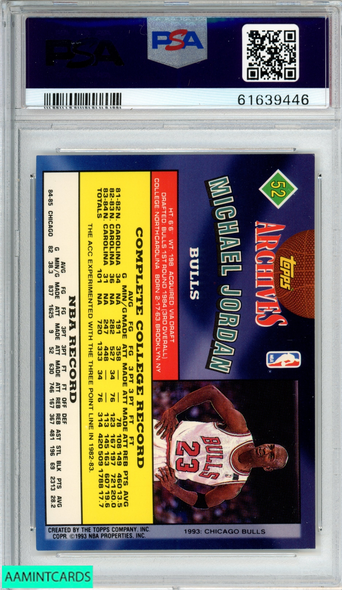 Michael Jordan Chicago Bulls 1992 Topps Archives Basketball Card # 52  Auction