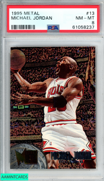 Michael Jordan Card - DUNK CONTEST - RED / SILVER - SP INSERT - BULLS JERSEY  #23