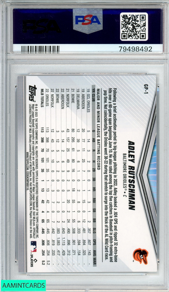 2023 TOPPS INTL TCD INCENTIVE EXCLUSIVES ADLEY RUTSCHMAN #GP1 ROOKIE RC PSA 10 79498492