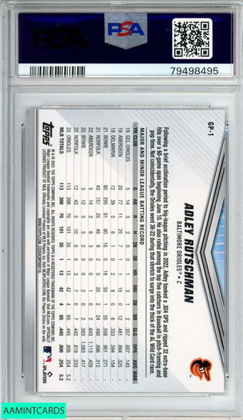 2023 TOPPS INTL TCD INCENTIVE EXCLUSIVES ADLEY RUTSCHMAN #GP1 ROOKIE RC PSA 10 79498495