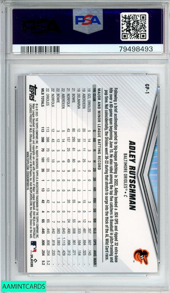 PSA 9 MINT Adley Rutschman 2023 Topps Now #4 Rookie Card Red #6/10