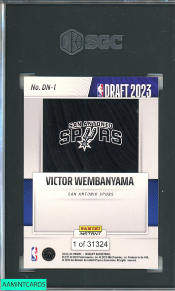 2023-24 PANINI INSTANT DRAFT NIGHT VICTOR WEMBANYAMA #DN-1 ROOKIE RC SGC 10 GEM 8778029