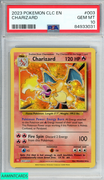 2023 POKEMON CLC EN CLASSIC CHARIZARD HO-OH EX DECK CHARIZARD #003 PSA 10 GEM MT 84933031