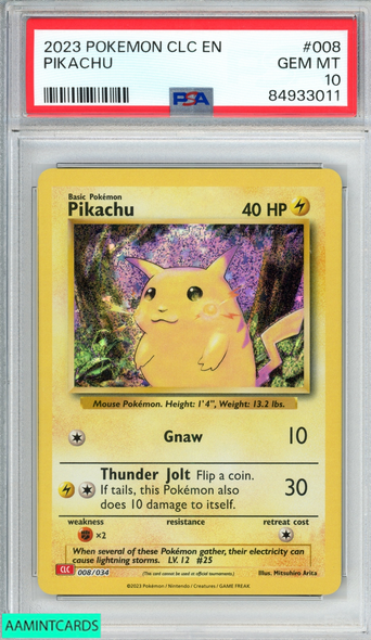 2023 POKEMON CLC EN CLASSIC CHARIZARD HO-OH EX DECK PIKACHU #008 PSA 10 GEM MT 84933011