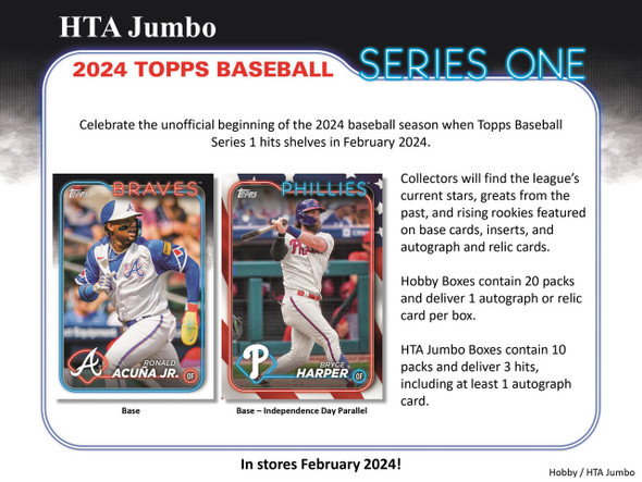 2024 Topps Series 1 Baseball Jumbo Box