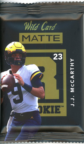 2023 Wild Card Matte Rookie Pack JJ McCarthy