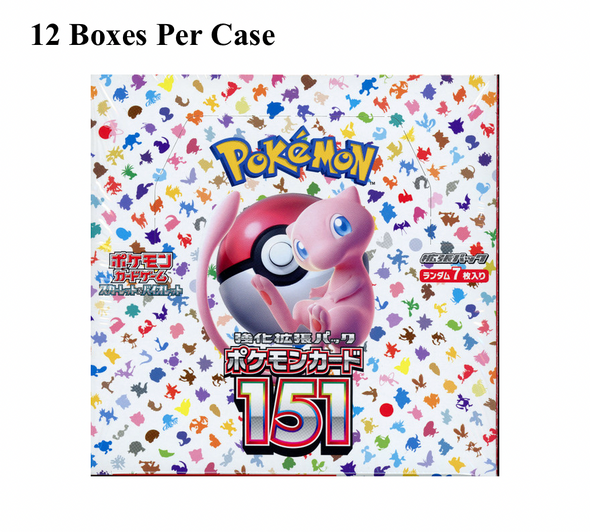 Pokemon Scarlet & Violet 151 Booster 12 Box Case (Japanese)