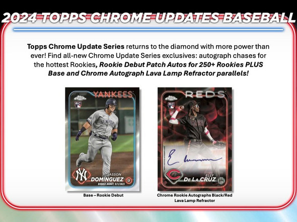 2024 Topps Chrome Update Series Baseball Hobby Box