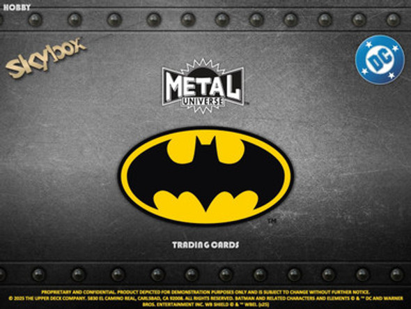 2025 Upper Deck Skybox Metal Universe Batman Hobby Case
