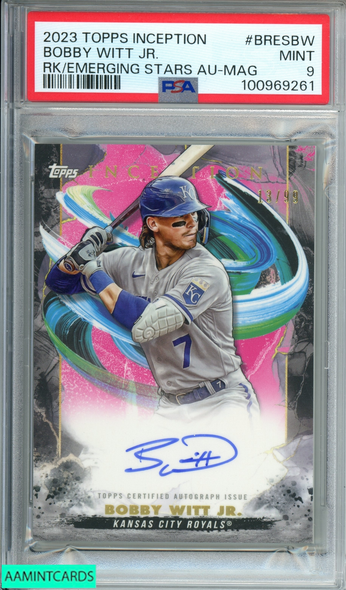 2023 TOPPS INCEPTIONBOBBY WITT JR#BRESBW RK EMERGING STARS AU-MAG 0F 99 RCPSA 9 100969261