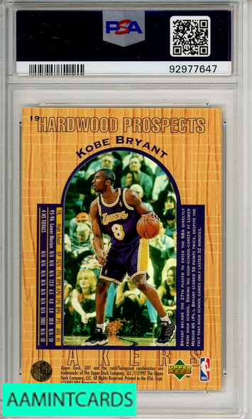 1996 UD3 KOBE BRYANT #19 PSA 10 GEM MT  RC ROOKIE 92977647