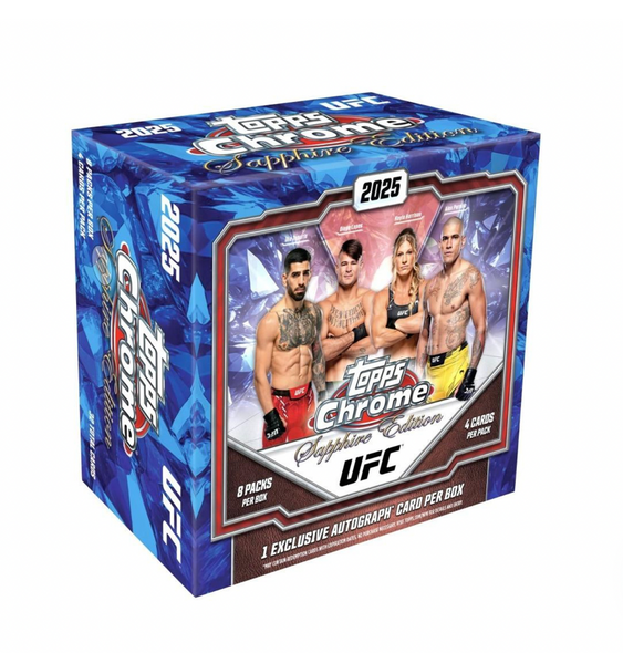 2025 Topps UFC Chrome Sapphire Edition Box