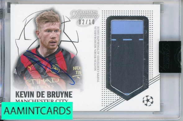 2023 TOPPS DYNASTY PATCH AUTO KEVIN DE BRUYNE #AP-KD5 2 OF 10 999917291291