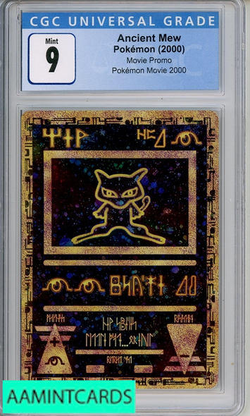 2000 POKEMON MOVIE PROMO ANCIENT MEW CGC 9 3726060006