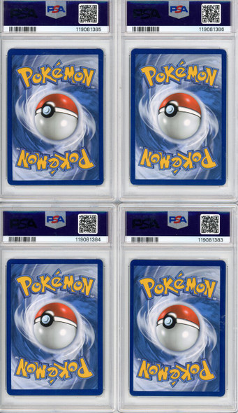 Set of 4 2021 Pokemon SWSH BSP Pikachu V-Union Celebrations Collection PSA