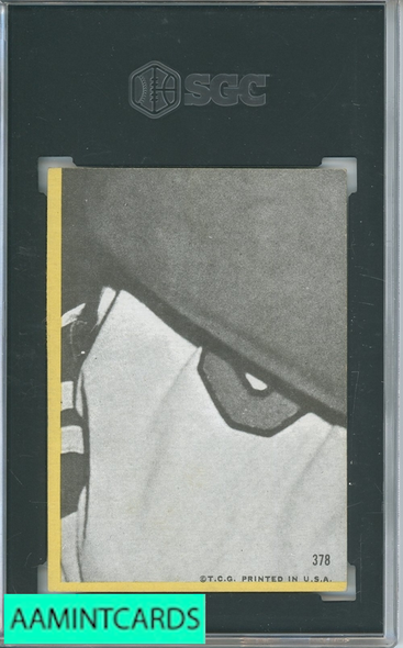 1968 TOPPS BOB GIBSON #378 SGC 7 1956669