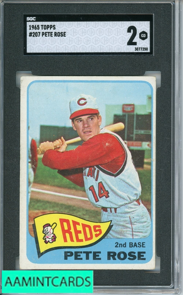 1965 TOPPS PETE ROSE #207 SGC 2 3077250