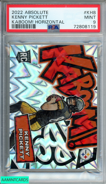 2022 PANINI ABSOLUTE KABOOM! HORIZONTAL KENNY PICKETT #KH8 ROOKIE RC PSA 9 MINT 72808119