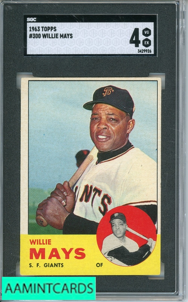 1963 TOPPS WILLIE MAYS #300 SGC 4 3429926